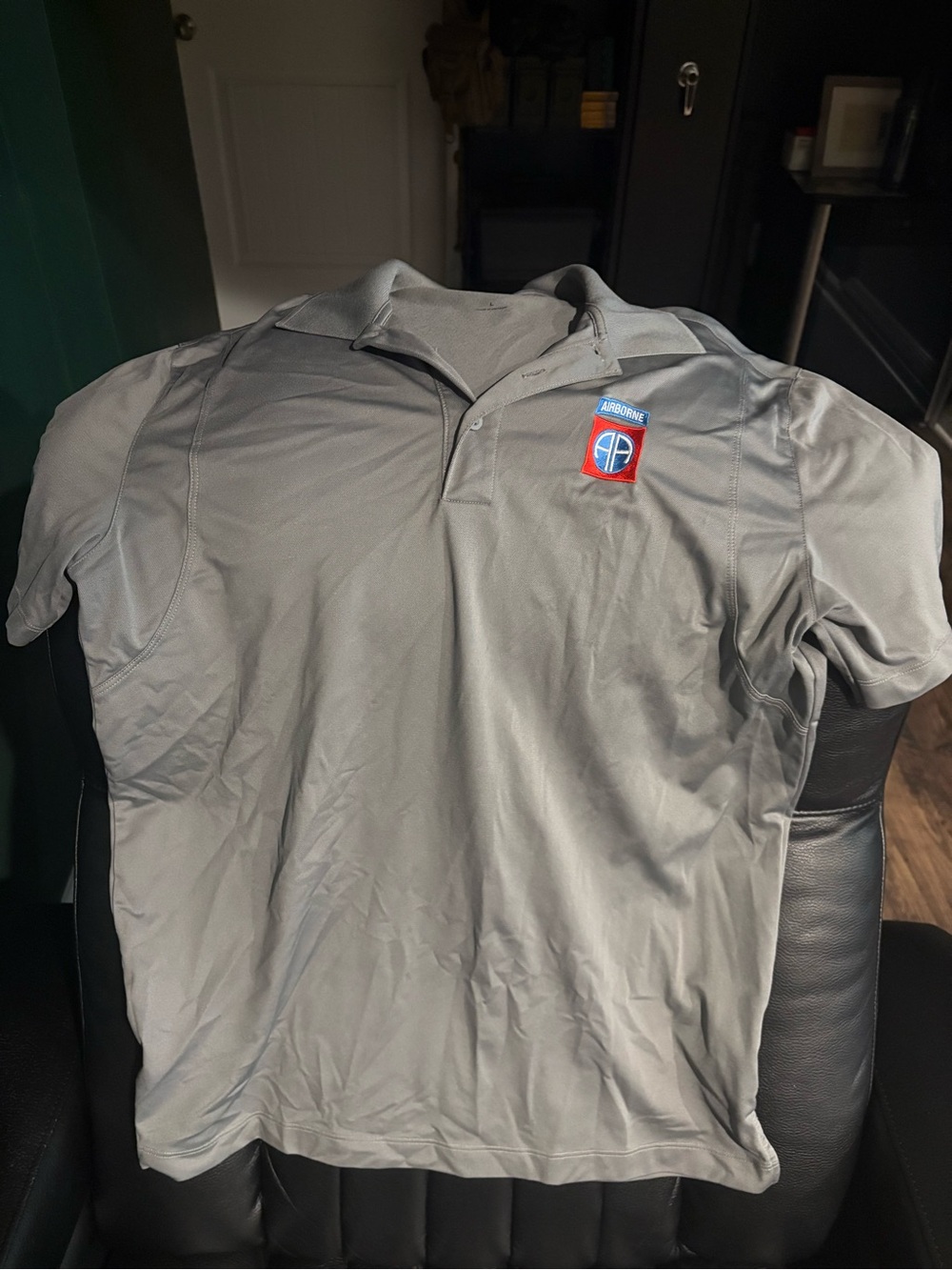 82nd Airborne Grey Men's Polo Shirt